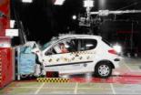 Краш-тест Peugeot 206 1.6 2000- EuroNCAP