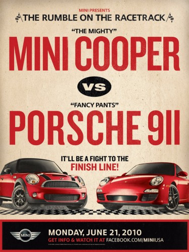Mini vs Porsche в стиле Рокки Mini vs Porsche в стиле Рокки