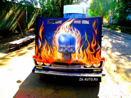 Тюнинг ВАЗ 2106 : Огненный череп