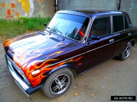Тюнинг ВАЗ 2106 : Огненный череп