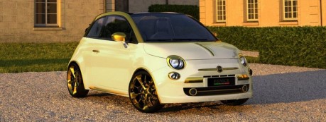 Fiat 500C La Dolce Vita Gold and Diamonds by Fenice Milano