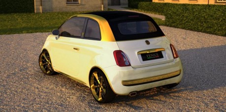 Fiat 500C La Dolce Vita Gold and Diamonds by Fenice Milano