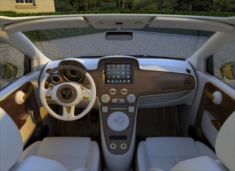 Fiat 500C La Dolce Vita Gold and Diamonds by Fenice Milano