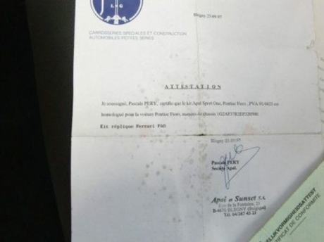 Pontiac Fieri tuned to Ferrari F40