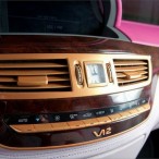 бронированный мерседес с-класса с розовым салоном