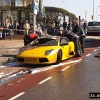 Lamborghini Murcielago сгорел в Голандии