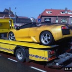 Lamborghini Murcielago сгорел в Голандии