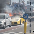 Lamborghini Murcielago сгорел в Голандии