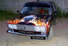 Тюнинг ВАЗ 2106 : Огненный череп (фото)