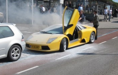 Lamborghini Murcielago сгорел в Голандии