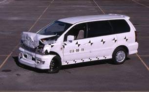 Краш-тест Mitsubishi Delica