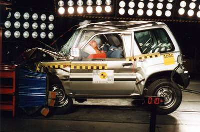 Краш-тест Mitsubishi Pajero Pinin