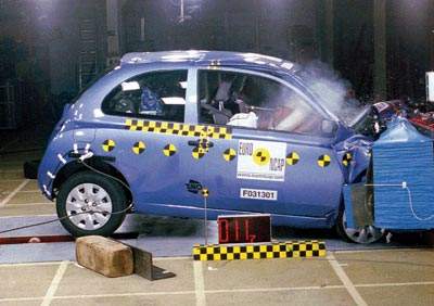 Краш-тест Nissan Micra