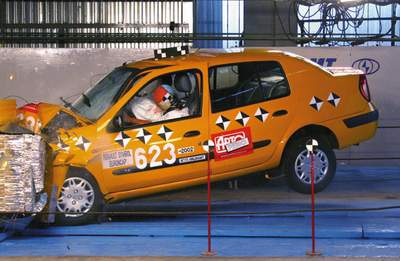 Краш-тест Renault Symbol