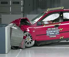 Краш-тест Saab 9-3