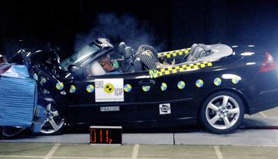 Краш-тест Saab 9-3 Convertible