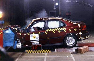 Краш-тест Saab 9-3