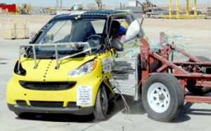 Боковой тест Smart Fortwo