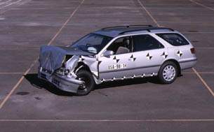 Краш-тест Toyota Mark II Wagon Qualis