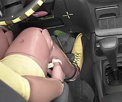 Forces on the lower right leg were high enough to indicate the possibility of injuries