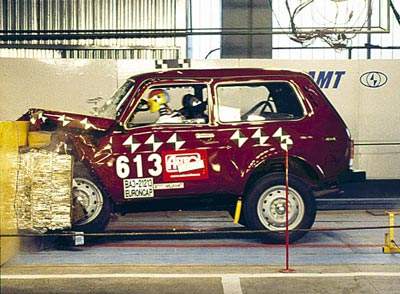 Краш-тест ВАЗ-21213 Нива